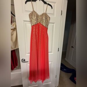 Morgan & Co. Gold Sequin Dress